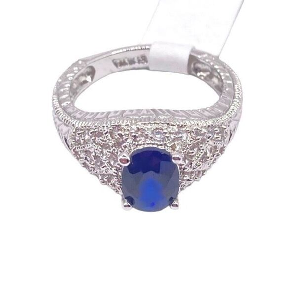 No Brand Jewelry - New Women’s Silver September birthstone ring size 7